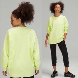 Lululemon Neon Yellow Crewneck